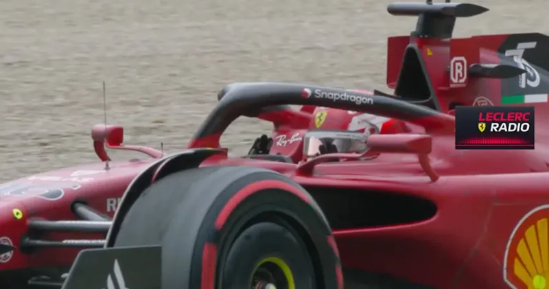 Video. De board-radio van Charles Leclerc na zijn fout in Imola
