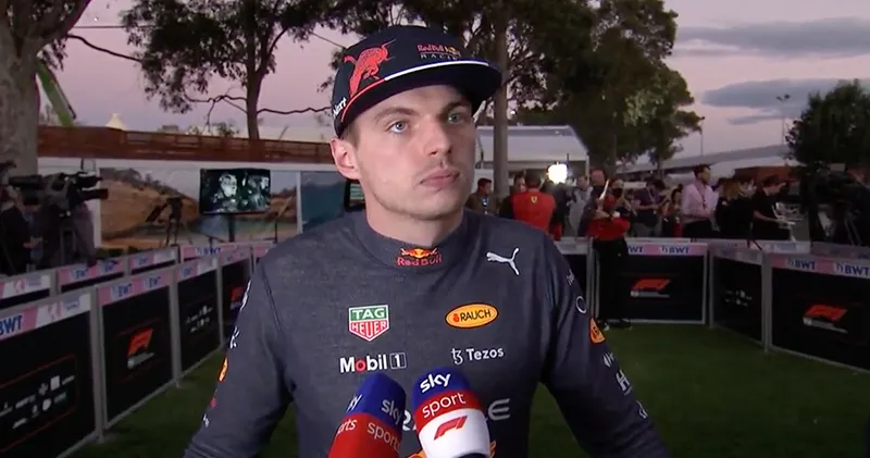 De reactie van Max Verstappen op zijn kwalificatie bij Sky Sports