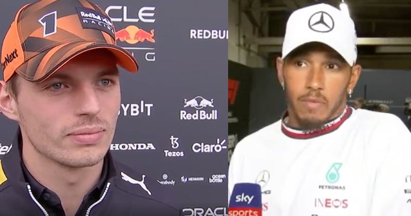 Video. De reactie van Lewis Hamilton en Max Verstappen op 'budget cap-gate'