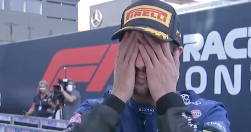 Video. Daniel Ricciardo in tranen na overwinning in Italië