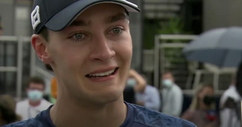 Video. George Russell barst in tranen uit na eerste punt voor Williams