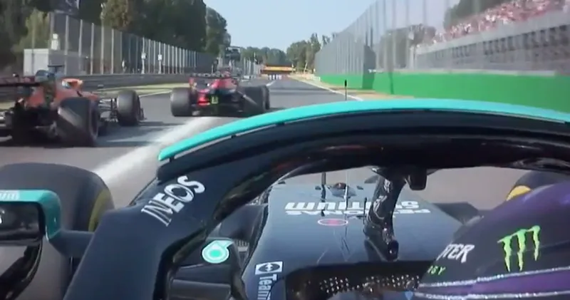 Video. On-board met Lewis Hamilton tijdens zijn drama start in Italië