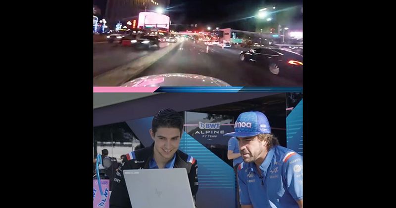 Video. Fernando Alonso en Esteban Ocon reageren op circuit in Las Vegas: 'Snelste van het jaar'