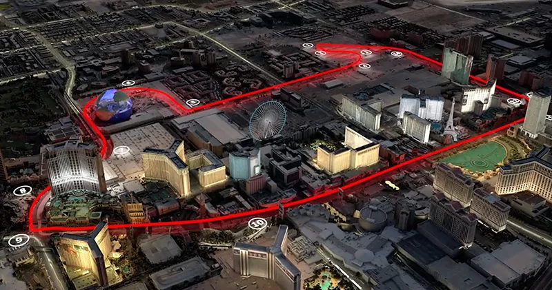 Zo komt het Formule 1-circuit in Las Vegas eruit te zien