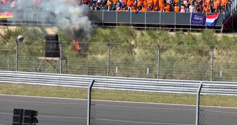 Video. Verstappen-fans zetten Zandvoort in de fik