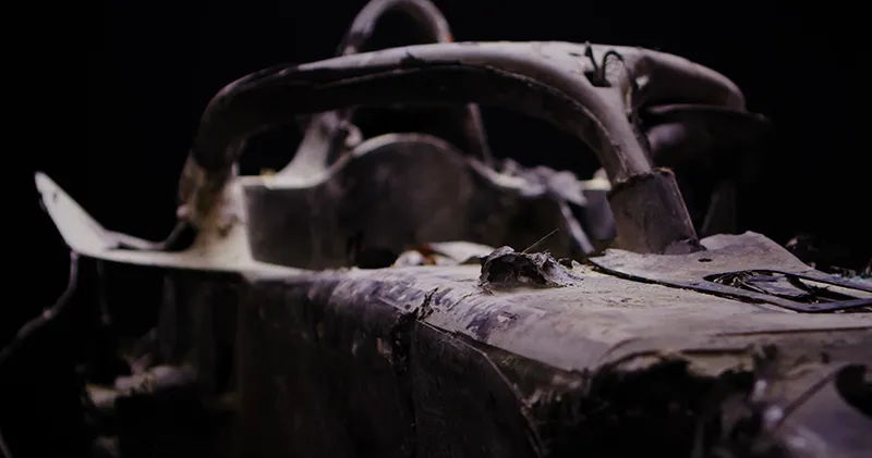 Verbrande Haas van Romain Grosjean te zien in F1-tentoonstelling