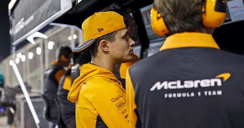 Frustratie bij Norris over McLaren-bolide: 'Sloeg tegen de muur'