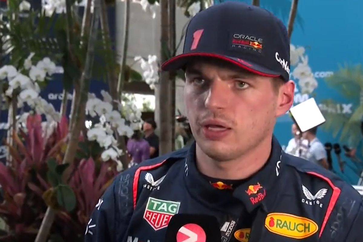 Video: De reactie van Max Verstappen na de kwalificatie in Miami
