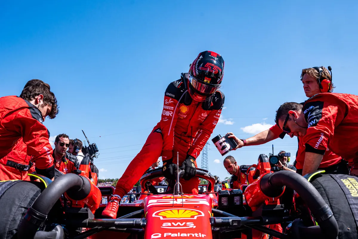 sainz ferrari grid hongarije