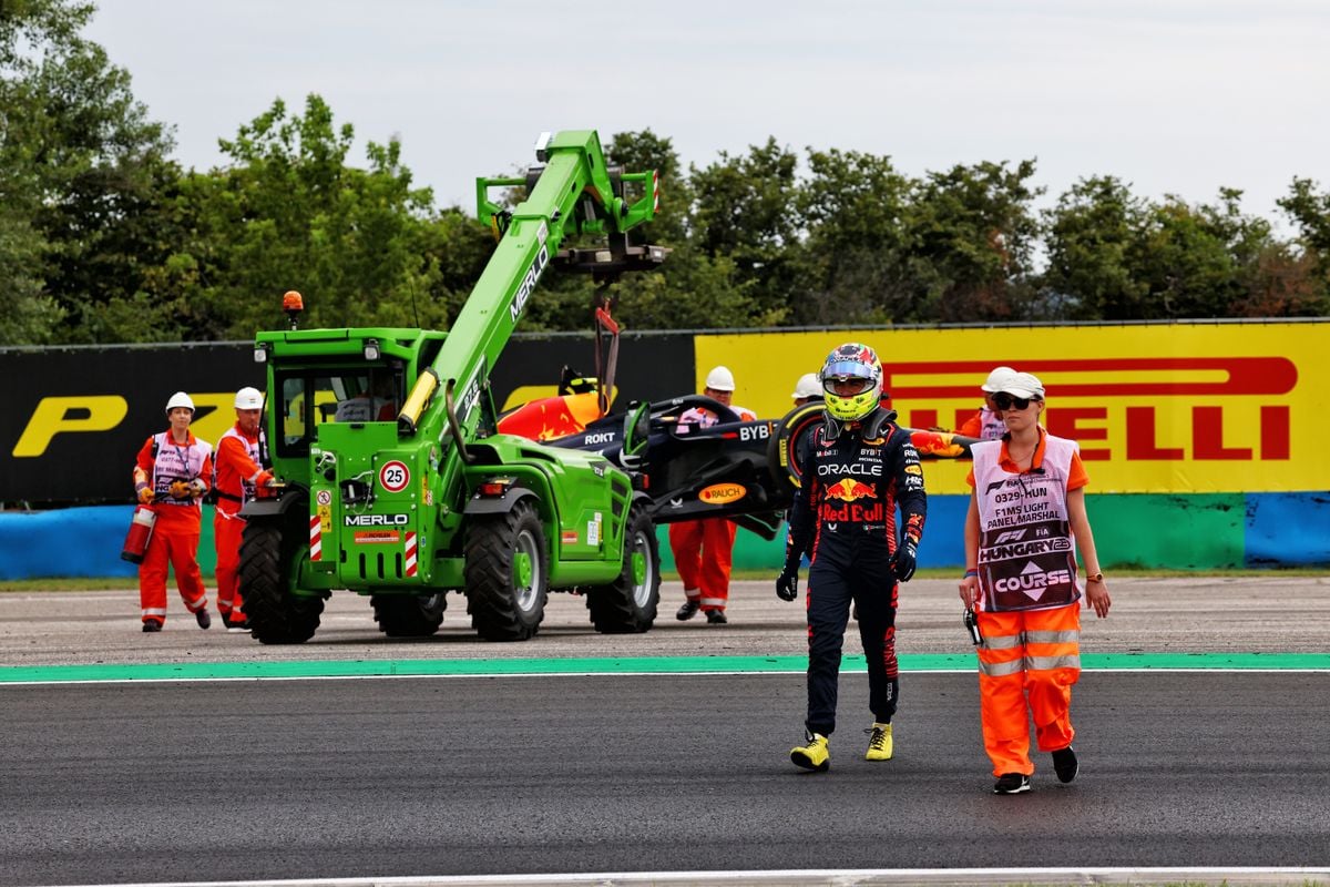 Sergio Pérez geeft verklaring voor zware crash in Hongarije