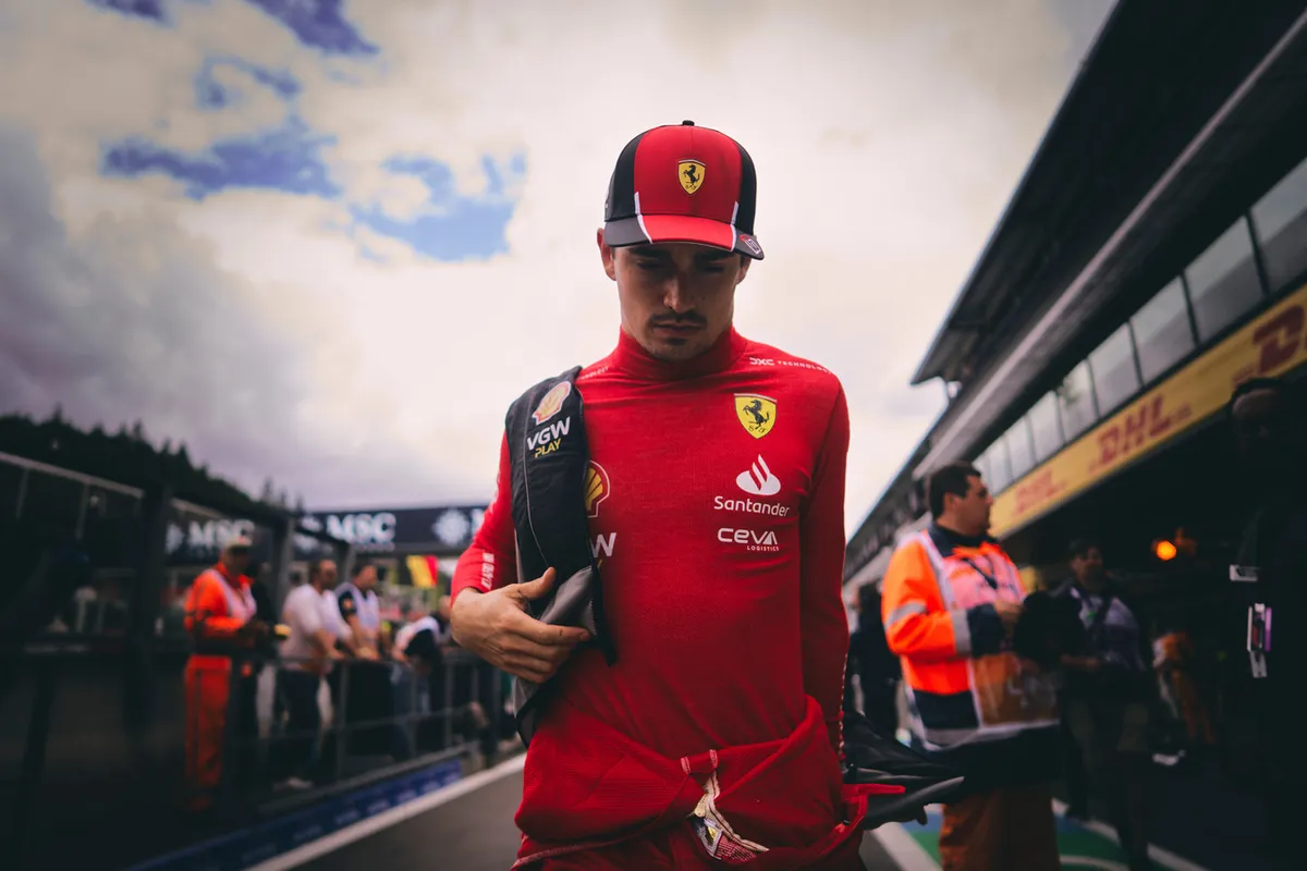 leclerc ferrari spa pit
