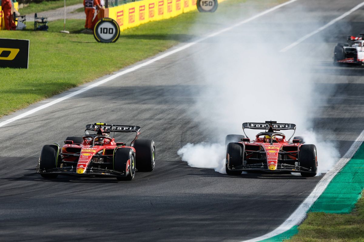 Charles Leclerc en Carlos Sainz moeten zich melden in Ferrari-fabriek na gevecht in Monza