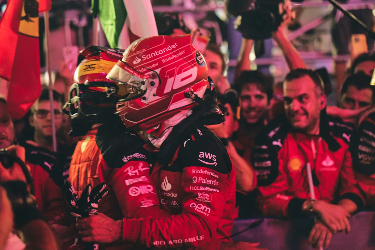 leclerc sainz feli singapore ferrari