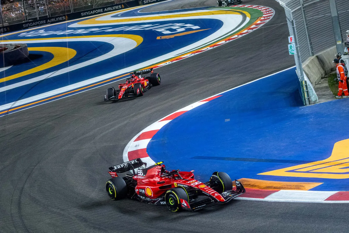 sainz ferrari leclerc singapore