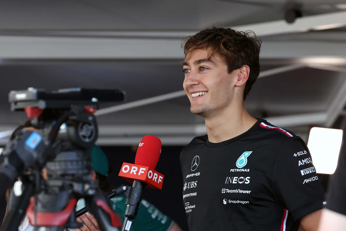 george russell lewis hamilton mercedes f1