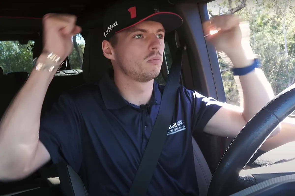 verstappen perez in ford broncos