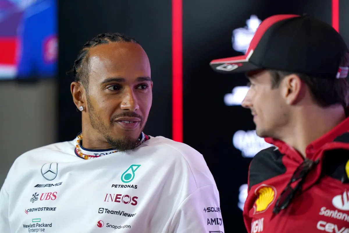 hamilton merc ferrari leclerc