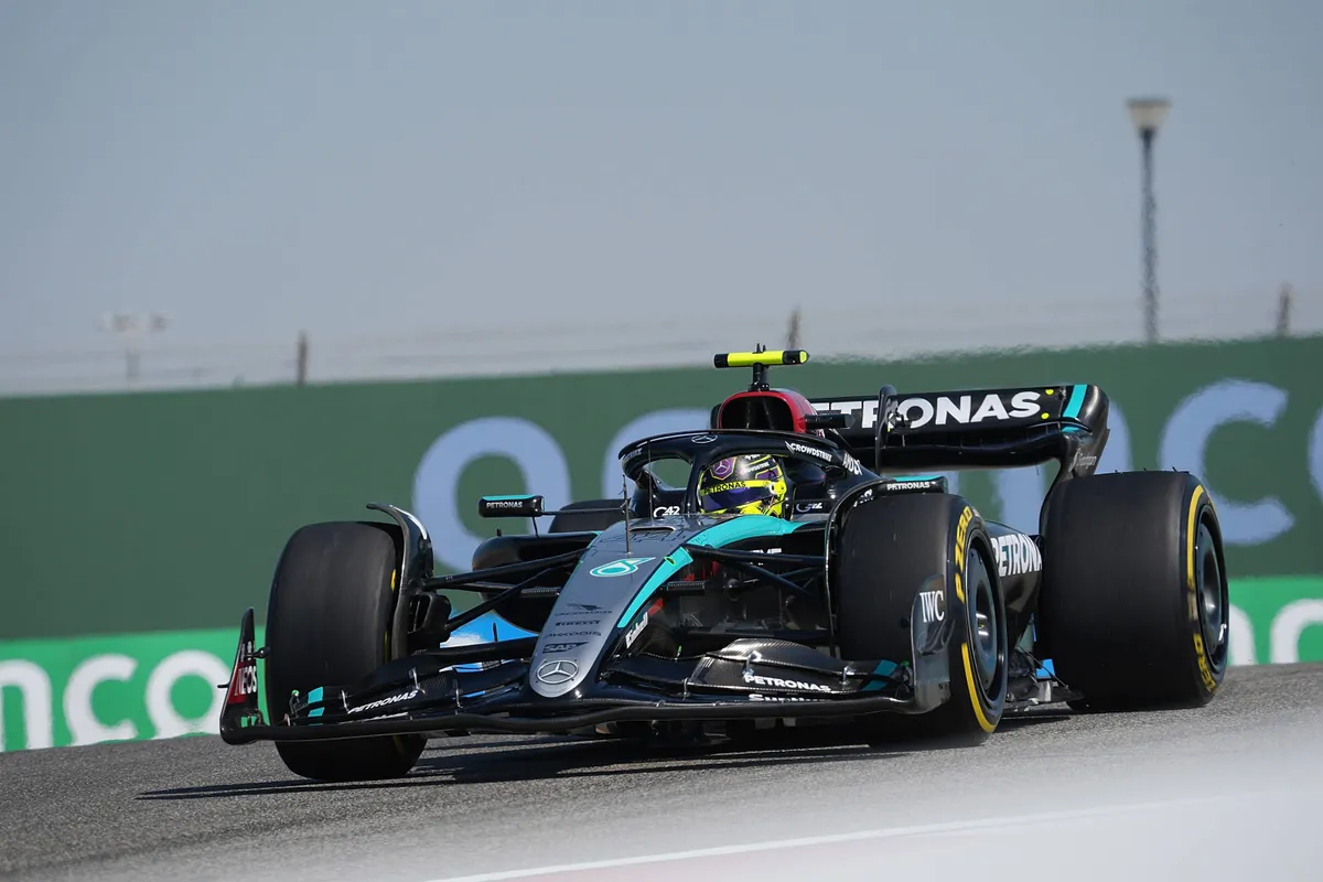 hamilton mercedes w15