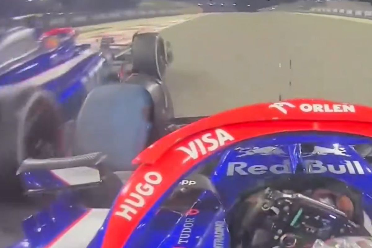 Video: Tsunoda uit onvrede op bijzondere manier bij Ricciardo na afloop van race