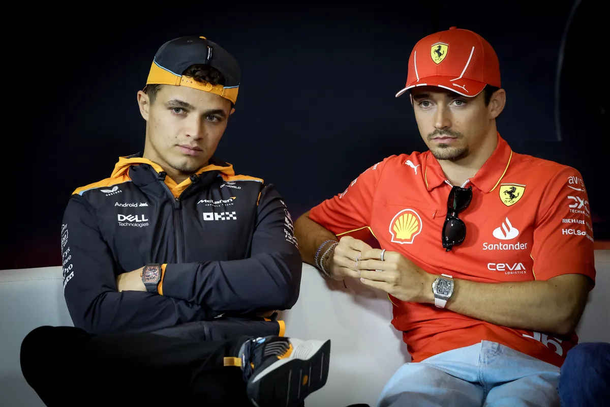 leclerc ferrari norris mclaren