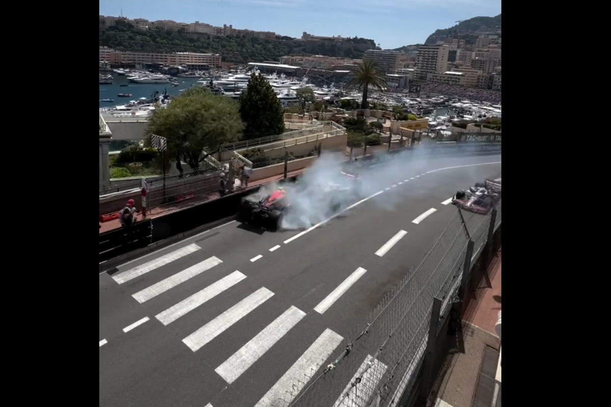 Video: Horror-crash Sergio Pérez gefilmd vanuit het publiek