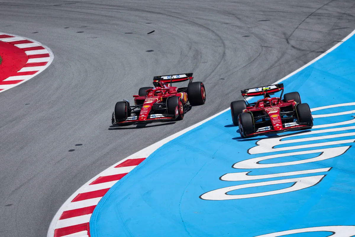 ferrari sainz leclerc spanje
