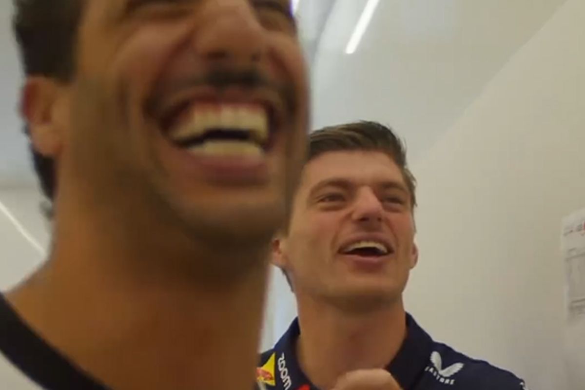 Video: Max Verstappen en Daniel Ricciardo zorgen voor chaos in Spanje