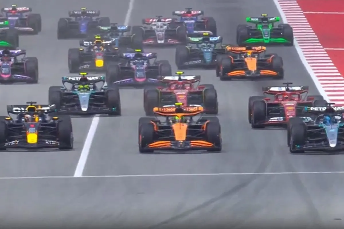 wereldstart russell spain gp f1
