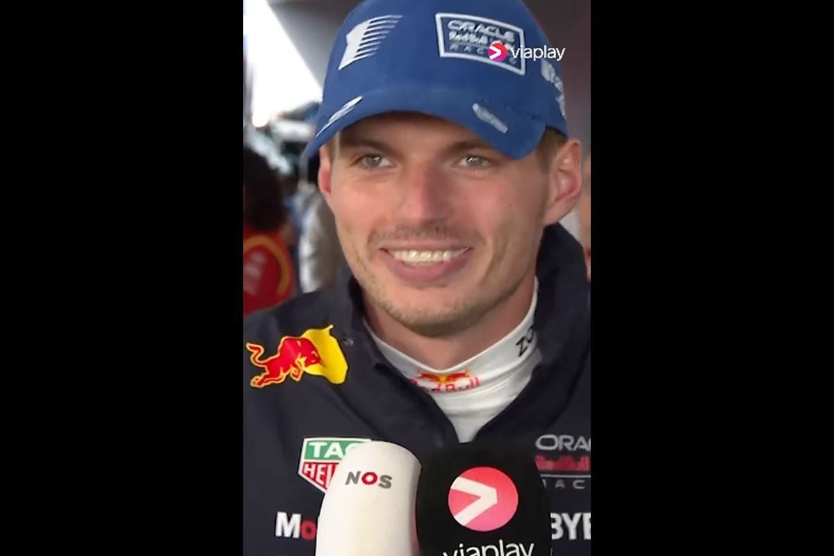 Video: De reactie van Max Verstappen bij Viaplay na de race op Zandvoort