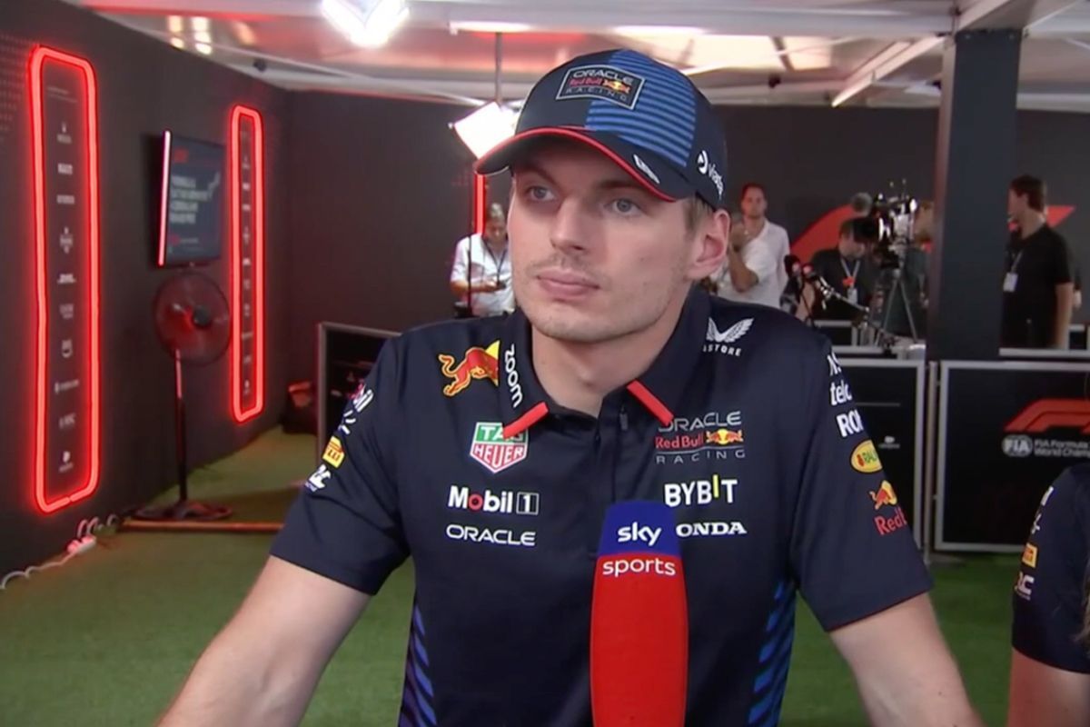 Video: De reactie van Max Verstappen na afloop van de race bij Sky Sports