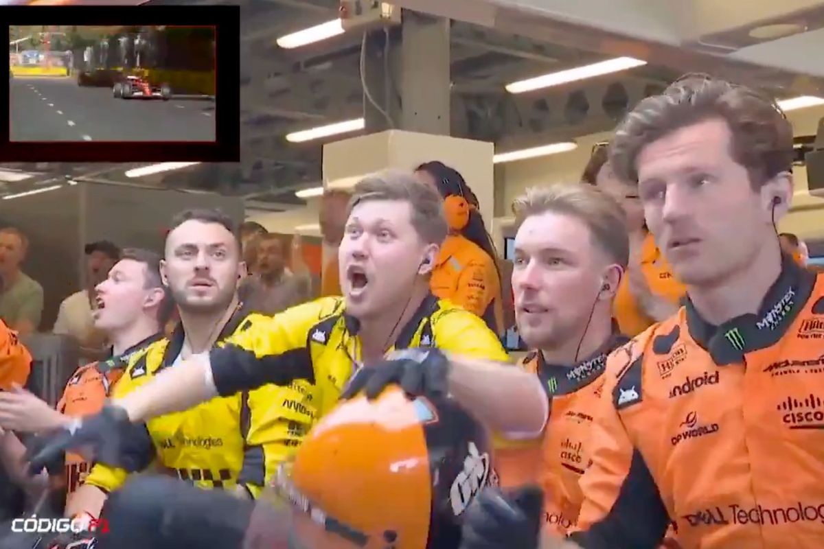 Video: McLaren-monteurs lachen en juichen om crash Sergio Pérez