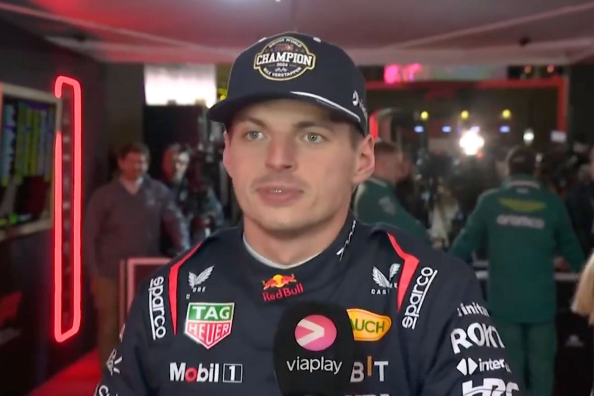 Video: De reactie van Max Verstappen bij Viaplay na de race in Las Vegas