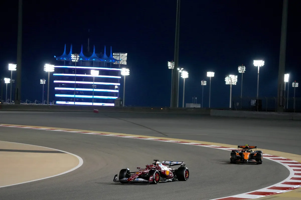 ferrari mclaren leclerc norris test