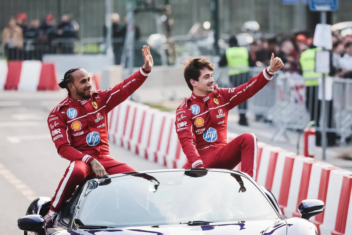 hamilton leclerc ferrari