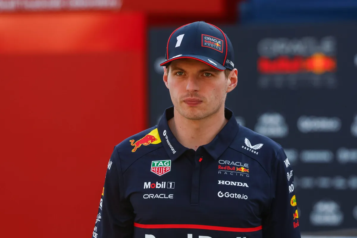 Max Verstappen voor Red Bull in Bahrein