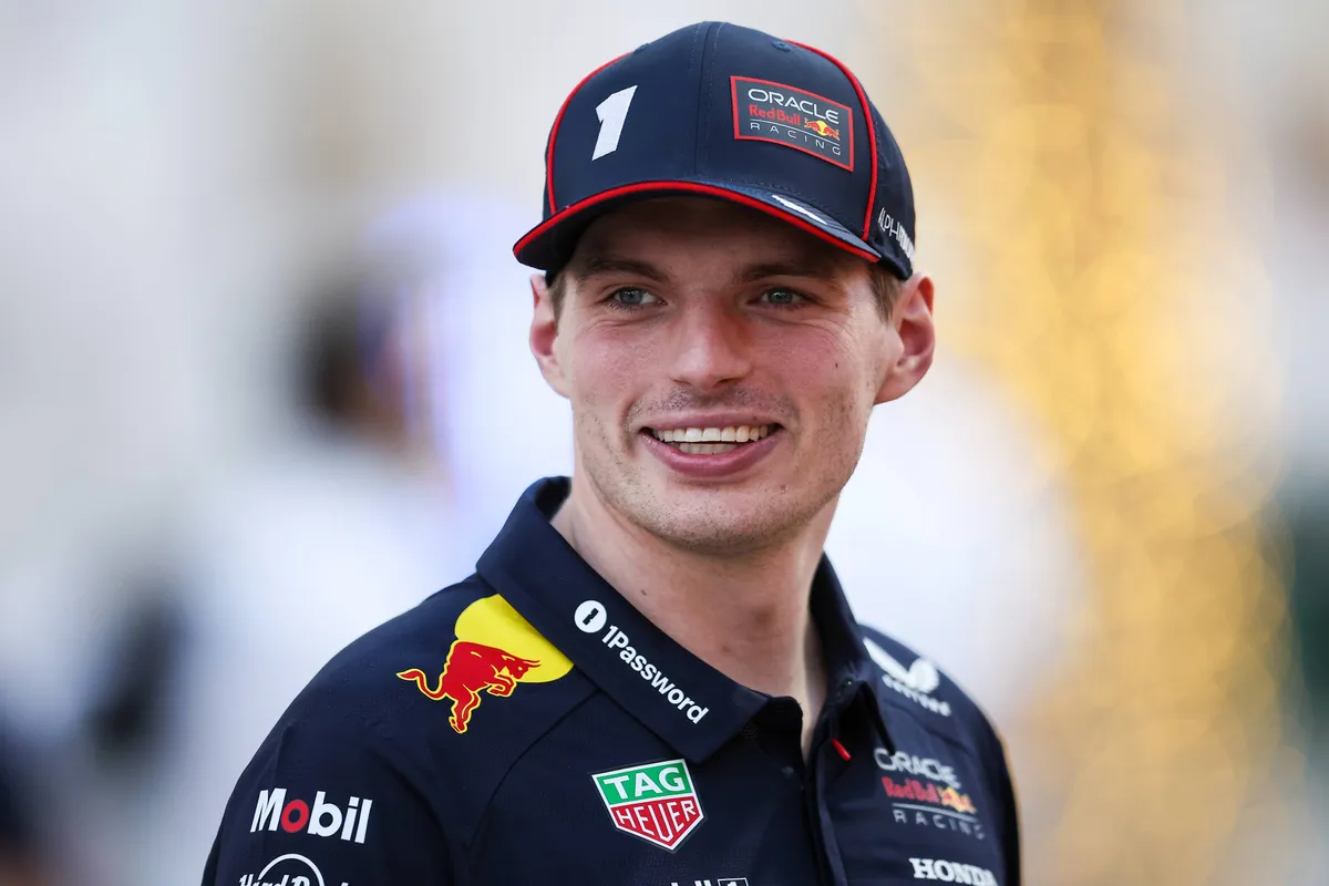 Max Verstappen voor Red Bull in Bahrein