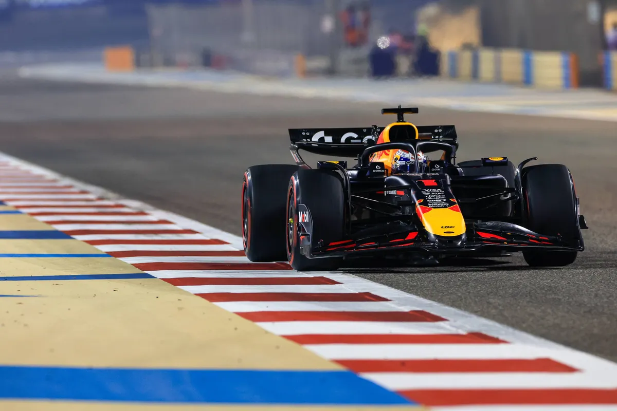 Red Bull-coureur Max Verstappen tijdens de kwalificatie voor F1 GP Bahrein