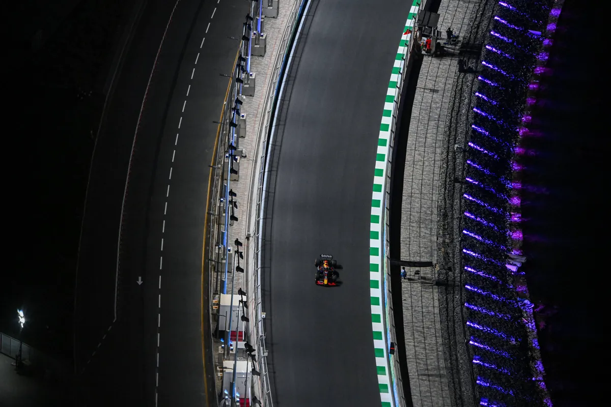 Red Bull-coureur Max Verstappen in Jeddah