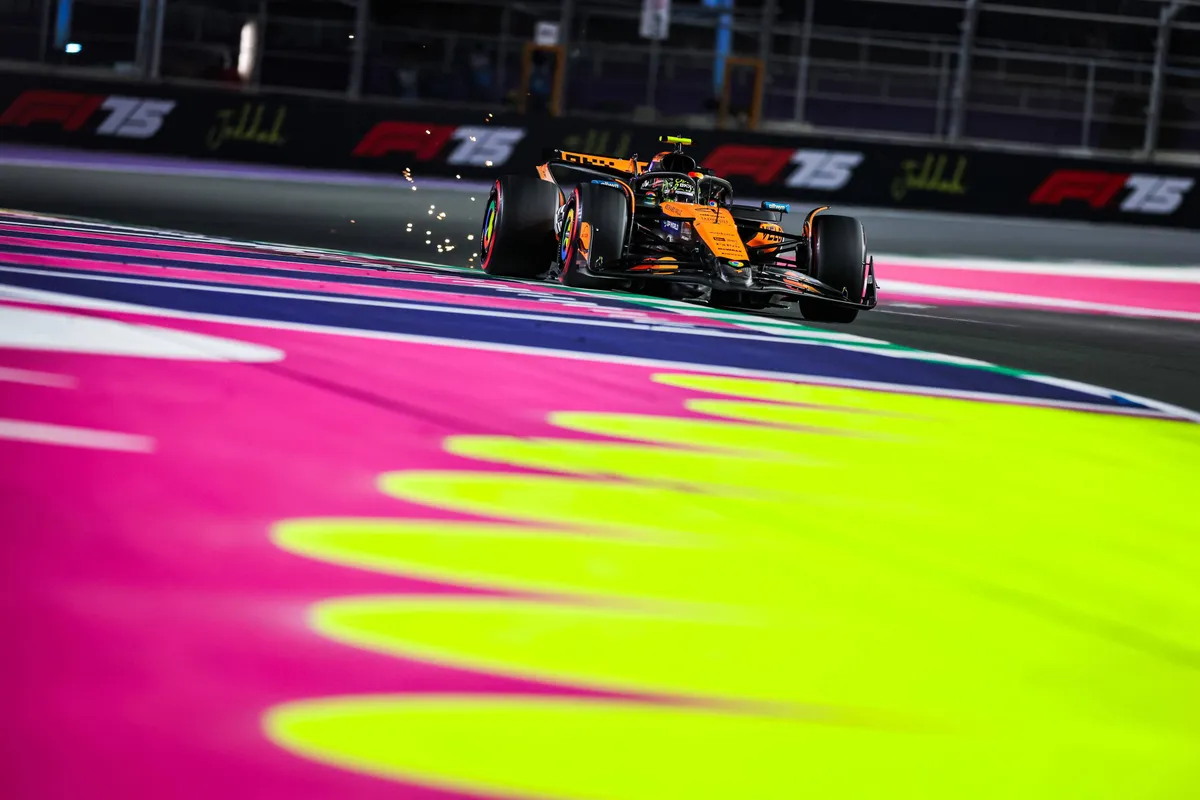 McLaren-coureur Lando Norris in Jeddah