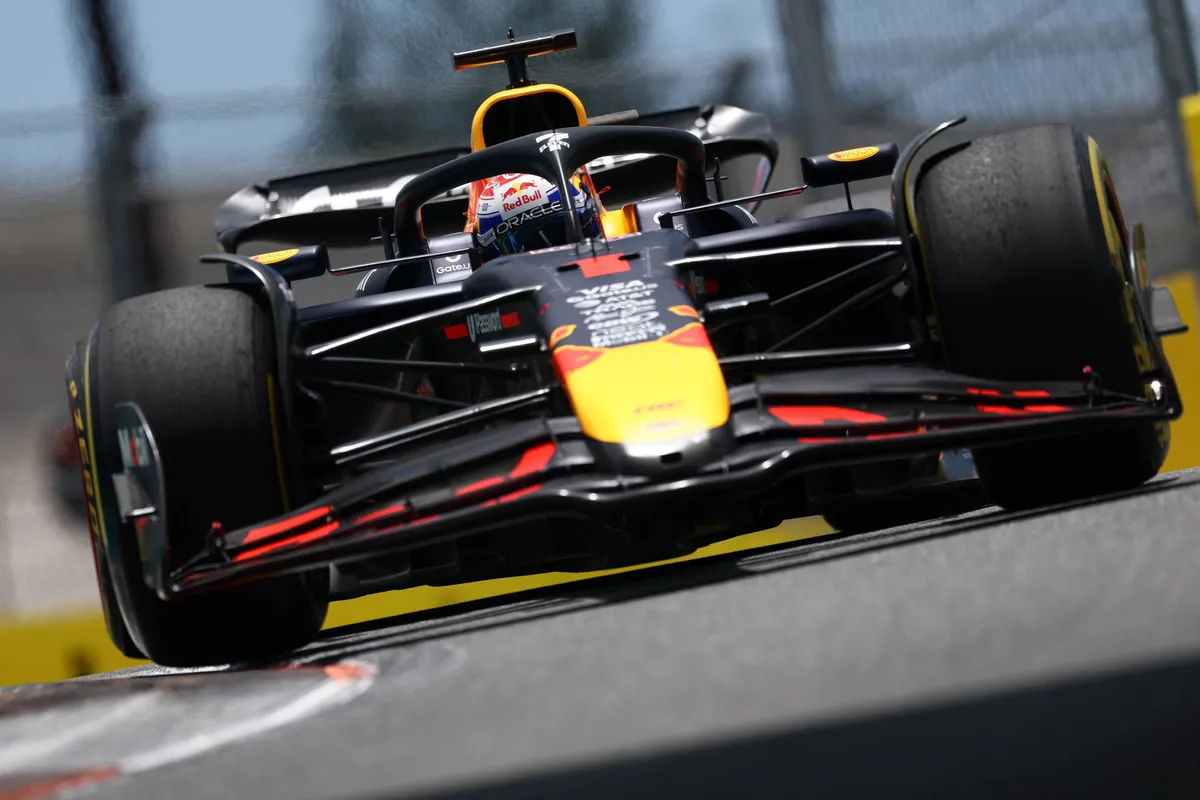 Red Bull-coureur Max Verstappen in Miami