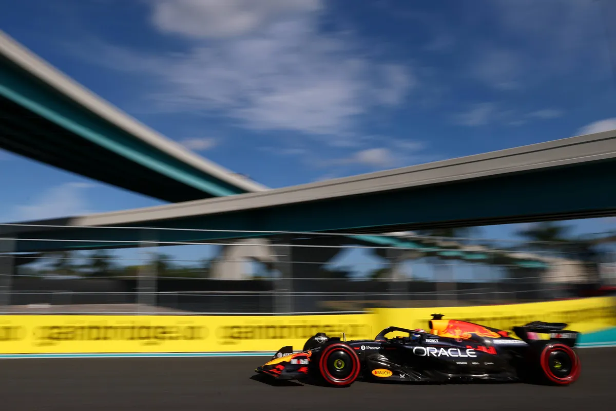 Red Bull-coureur Max Verstappen in Miami