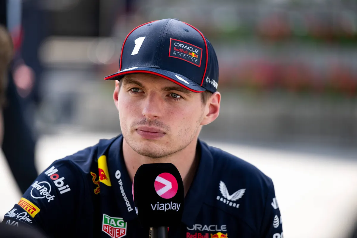 Max Verstappen in een interview met Viaplay in de F1 paddock