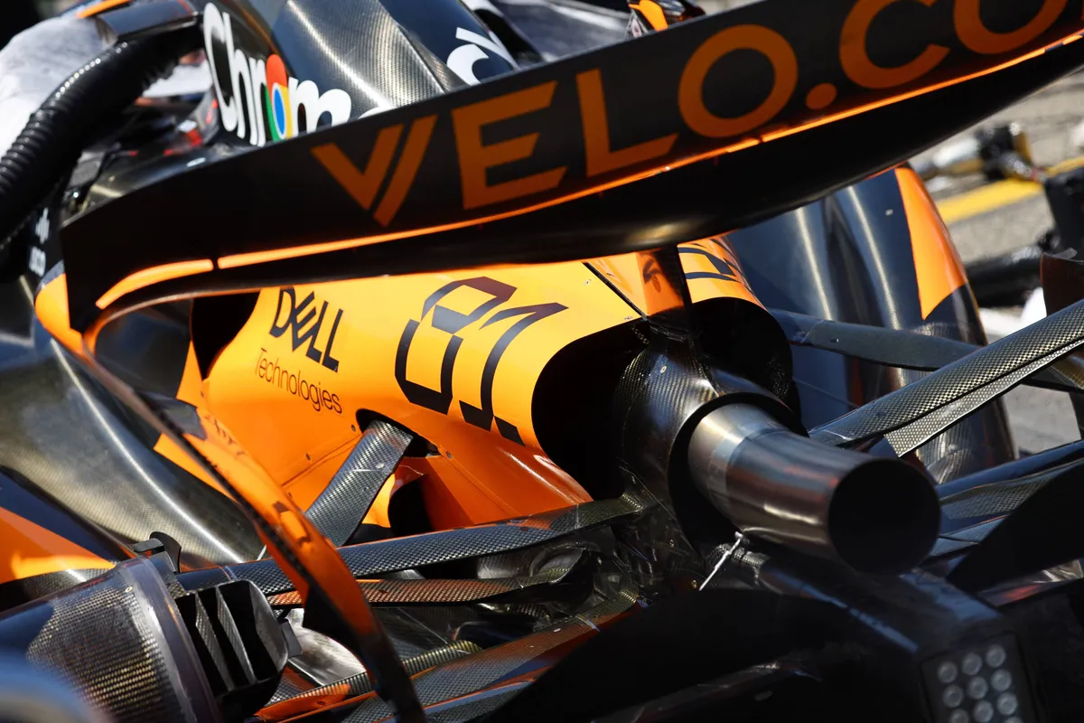 De McLaren MCL39 van Oscar Piastri in Imola