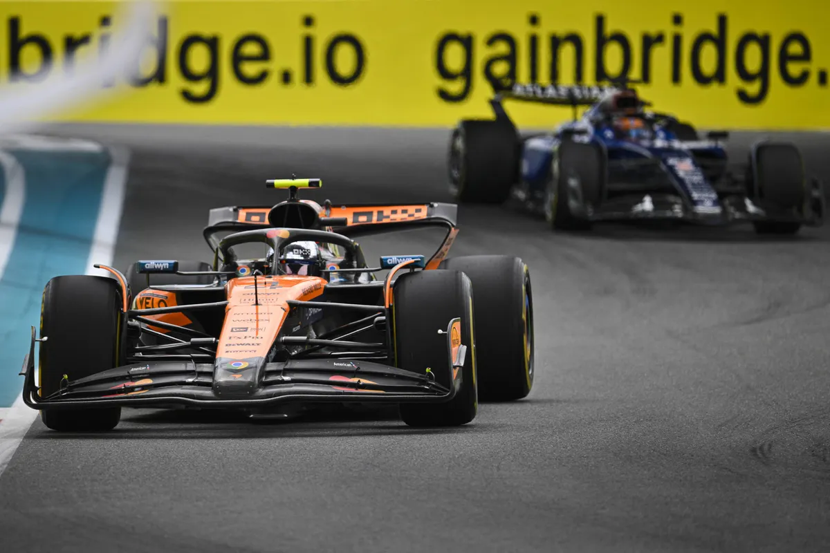 McLaren-coureur Lando Norris in Miami