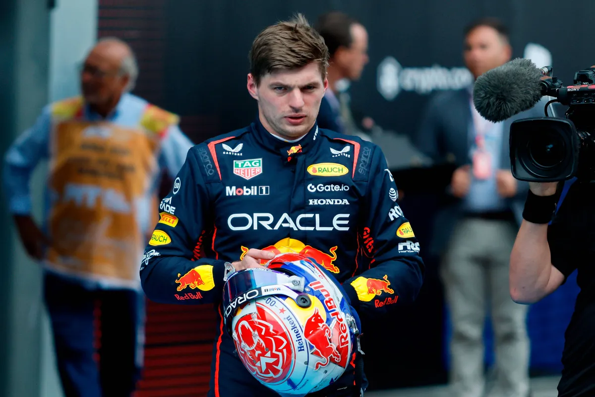 Red Bull-coureur Max Verstappen in Spanje