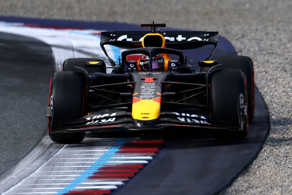 Red Bull-coureur Max Verstappen tijdens de kwalificatie in Oostenrijk