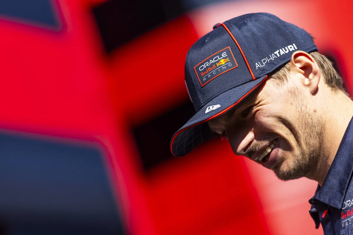 De glimlach van Red Bull-coureur Max Verstappen