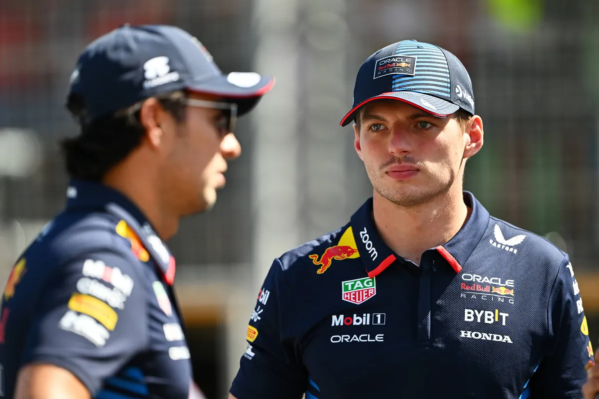 Max Verstappen en voormalig Red Bull-teamgenoot Sergio Pérez