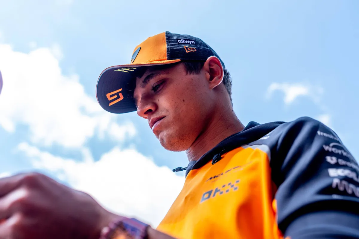 McLaren-coureur Lando Norris in Hongarije