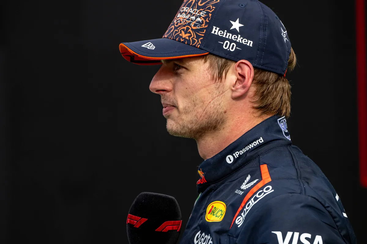 Red Bull-coureur Max Verstappen na de race in Nederland